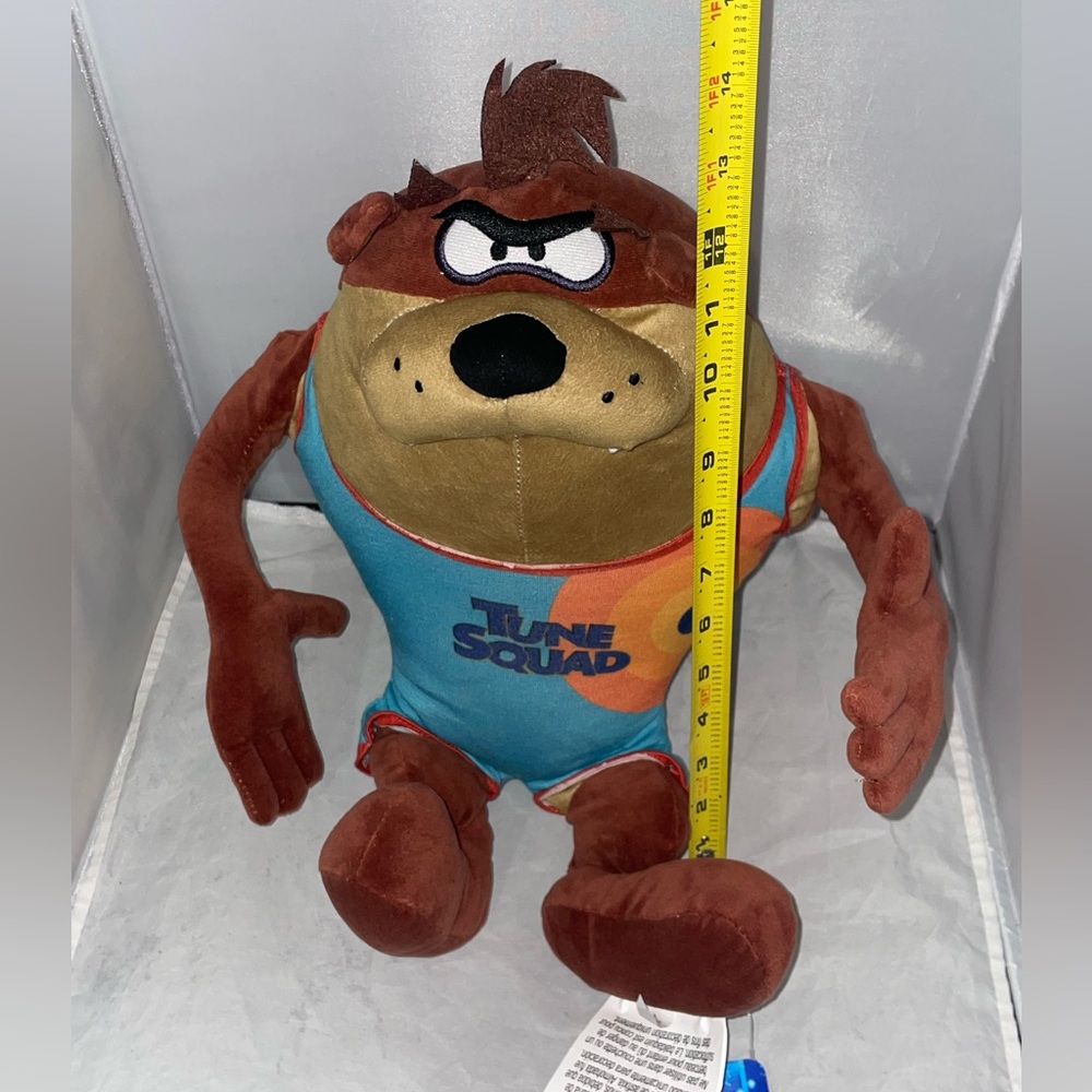 Space Jam A New Legacy Taz Plush Cuddle Decorative Pillow Buddy Brown 14" NEW - Picture 5 of 8